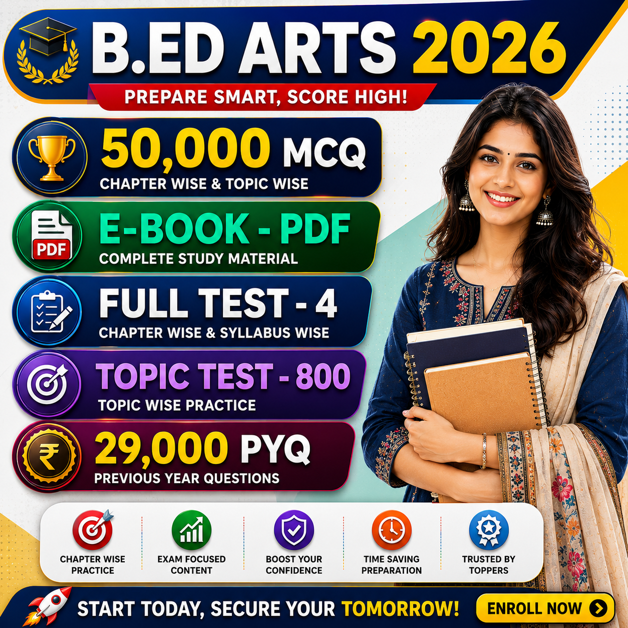 Y2- SSB Jr Assistant & Jr Clerk 2026 !! 50,000 MCQ & PYQ + 1,100 PYQ TEST & PYQ QUIZ !! (Chapter Wise Question Paper) !! All Previous Year Questions Paper